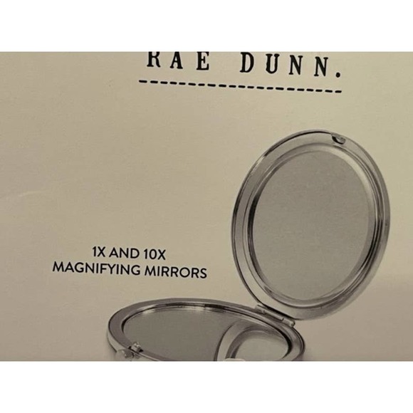 Rae Dunn Beauty Essentials, 'SMILE.' Compact Mirror-NIP - Picture 2 of 2